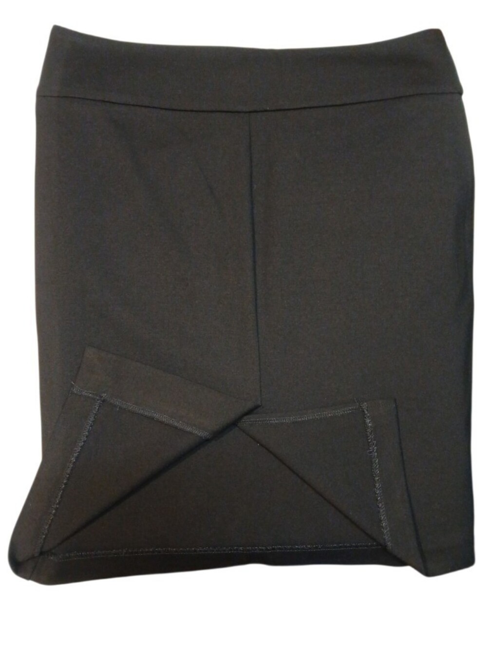 Isaac Mizrahi -NWOT,  High Waisted Black Skirt , Large, W/ Stretch, Slit In Back - Picture 8 of 10